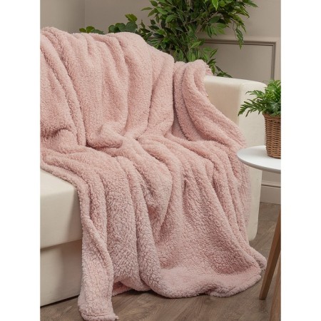 Texrepublic blanket, size 200x220 cm, pink color-2
