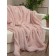 Texrepublic blanket, size 200x220 cm, pink color