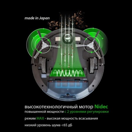 Робот пылесос Pioneer VC706R, 24 Вт, 300 мл, 2600 мАч-8