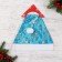 New Year's cap "Brilliant snowflakes" 28x40 cm, silver-blue