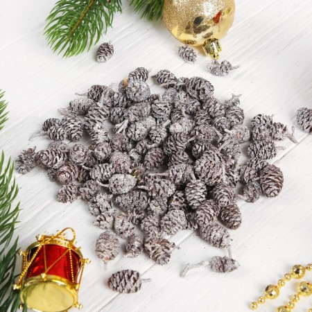 New Year's decor "bumps", silver, set 50 g-1