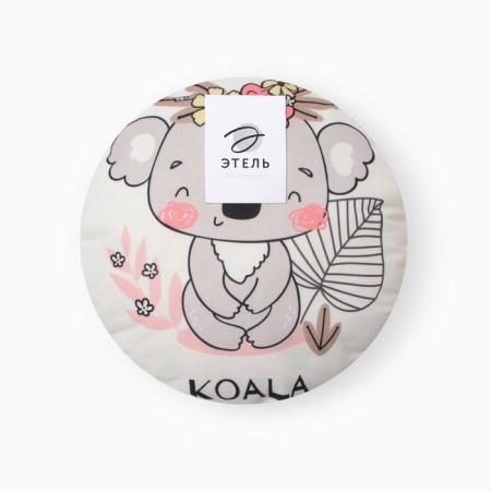 Decorative Ethela Pillow "Coala" D 30 cm, velor 100% p/e-4