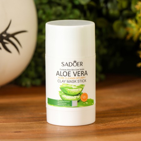 Clay face mask in a stick with aloe vera extract-1