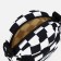 Bag's bag with lightning, external pocket, adjustable belt, black/white color
