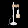Evoluce bedside lamp. SL1142.504.01. Bagetti. 1x60 watts, e27, 17x14x46 cm, white color, light wood