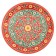 Largan Rishtan ceramics "Flowers", 31 cm, red