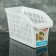 Storage basket, 29 × 13 × 17 cm, white color