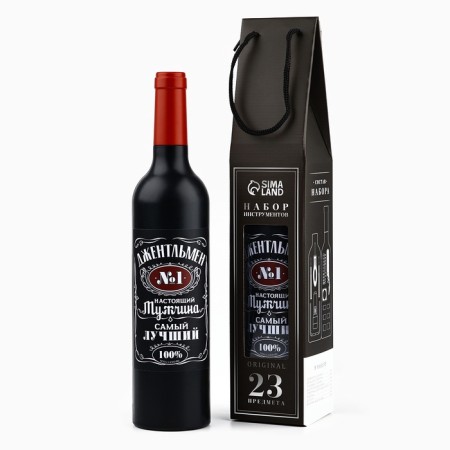 Gift set of tools of a bottle "Gentleman", 23 items-2