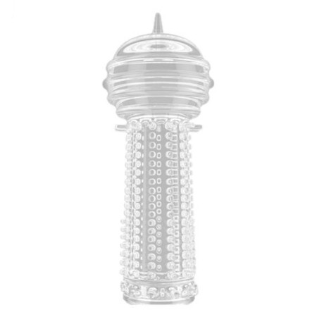 The penis nozzle is massage, soft, with antennae, fashion, silicone, transparent-2