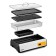 Electric grill KitFort KT-1686, 1500 W, anti-stick coating, 38x22 cm, silver