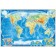 Nast -wall map "Physical world", geod, 107x157 cm, 1: 21.5 million