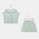 Kit for girls (top, shorts) minku: casual collection olive color, height 152