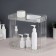Organizer for storage "Cristal", two -level, 2 sects, 28 × 15 × 26 cm, the color is transparent