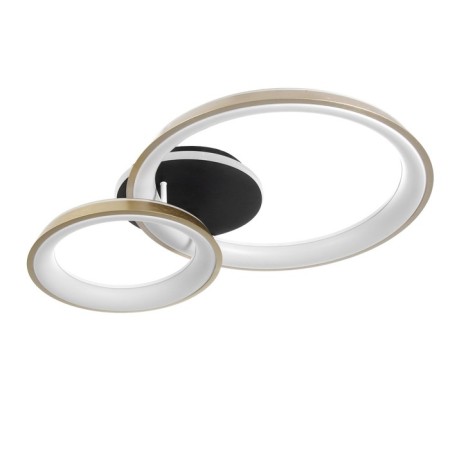 Causteen with PDD "Anello" 2xled 3000-6000k 184W black and gold 86x60x16 cm Bayerlux