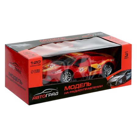 Radio -controlled machine "Sports", works on batteries, the color of the red-6