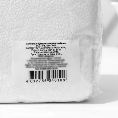 Paper napkins, 24x24 cm, 100 pcs, white-8