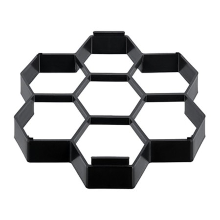 Form for a garden path, 28.5 × 27 × 4 cm, black, Vortex