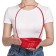 Wicker basket, bamboo, d19xh5 cm, red