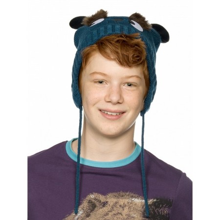 Hat for boys, size 53-54, blue color