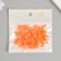 Decor for creativity plastic "Stars" neon orange set 50 pcs 1.4x1.4 cm