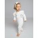 Children's overalls with ruffles fashion, height 86 cm, milk color