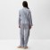Female pajamas (shirt, trousers) KAFTAN "strip", gray-blue, r.48-50