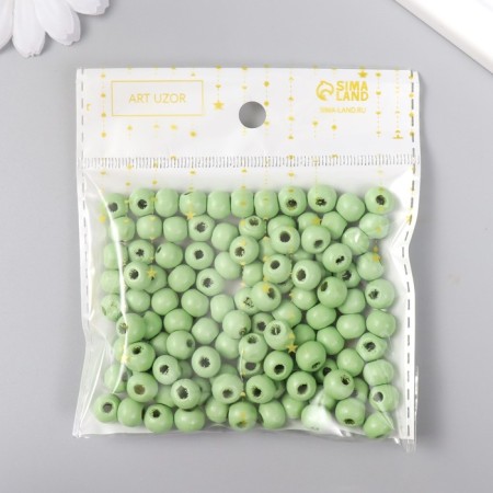 Beads for creativity tree "Green River" D-0.8 cm, set 20 grams-2