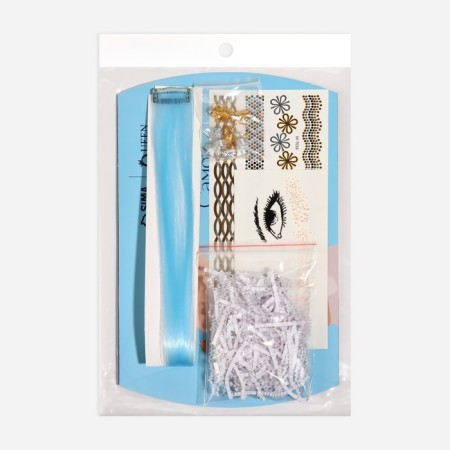Set "Love", Locon on a hairpin, translated tattoos, hair decor-7