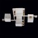 Tetro ceiling chandelier, 5x60W E14, metal 65x65x20 cm