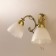 Sconces Citilux "Latur" CL413421, 24x20 cm, 2x75W, e27, brown color