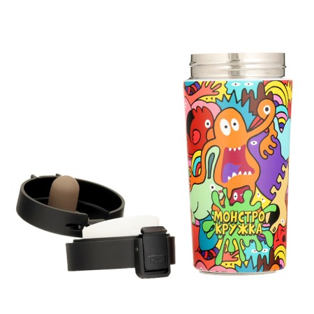 Thermal circle, 380 ml, Style "Monstro mug", retains heat up to 8 hours-3