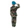 Carnival costume "Airborne Forces", tunic with a shirt, trousers, berets, belt r. 38, height 146 cm
