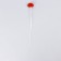 Hair strand on a hairpin, luminous, 3.5 x 33 cm
