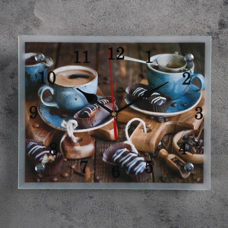 Carty clock, series: kitchen, "coffee and sweets", 20x25 cm