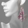 Hanging "rhombus" chain mail, cute flowers, colored, 9 cm