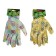 Nylon gloves, with nitrilum semi -nitrous, size 9, color mix, Greengo