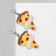 Earms enamel True love pizza, colored in silver
