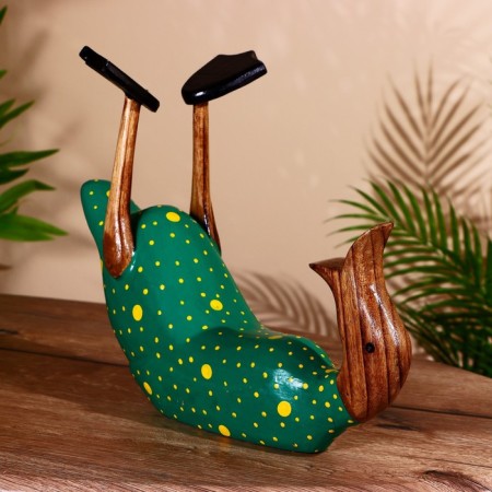 Stand for a bottle "Duck in green" tree 30x20x25 cm