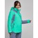 Ski jacket female, size 44, green color