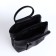 Women's bag, lightning department, external pocket, long belt, black color