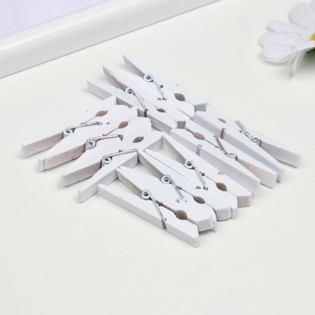 Brongs wood, 45 mm, (set 10 pcs.) White-1