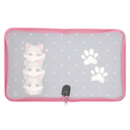 Folder for notebooks A5, 180 x 230 x 25 mm, lightning around, plastic 0.5, PM-A5-04 Calligrata "cats"-3