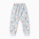 Pants, white color/birds, height 74 cm