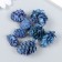 Decor for creativity "pine blue" size 2-4 cm