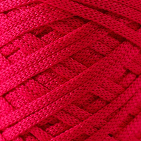 Cord flat 3 mm polyester in balls 100m/170g (+/- 5%) raspberries-94-2