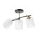 Asselian chandelier 3he27 40W black and gold 52x20x27 cm