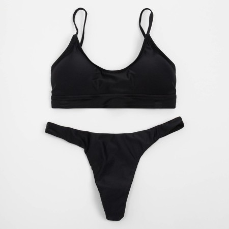 Swimsuit female separate minku color black, size 46-6