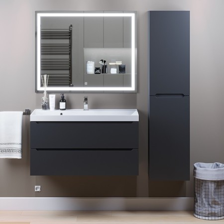 Mirror Uperwood Tanos, 100x80cm, LED backlight, sensory switch, anti -recovery-3