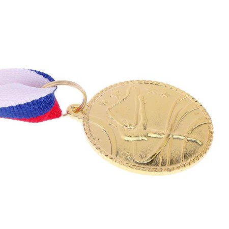 Medal thematic "gymnastics", gold, d = 3.5 cm-3