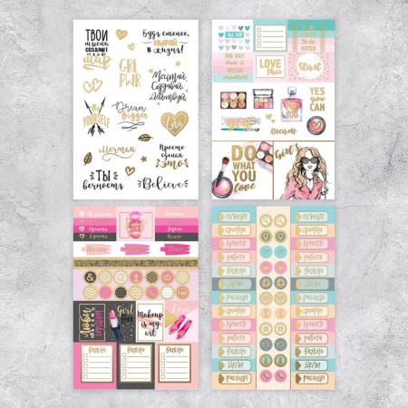 Stickerbook "#Fashion", 8 sheets, 14 x 21 cm-6